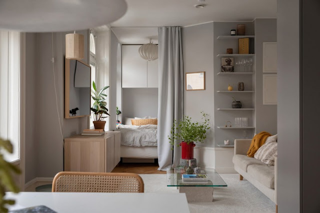 ΜΙΚΡΟΙ ΧΩΡΟΙ: Η γοητεία του γκρι σε 34τμ - Φωτογραφία 17