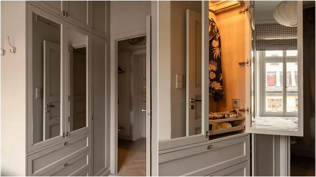 ΜΙΚΡΟΙ ΧΩΡΟΙ: Εξαιρετική αισθητική και πρακτικές λύσεις αποθήκευσης σε 34τμ - Φωτογραφία 21