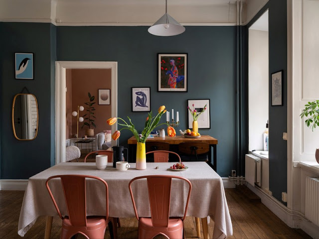 ΜΙΚΡΟΙ ΧΩΡΟΙ: Χρώμα και πρωτότυπη διαρρύθμιση σε 64τμ - Φωτογραφία 2