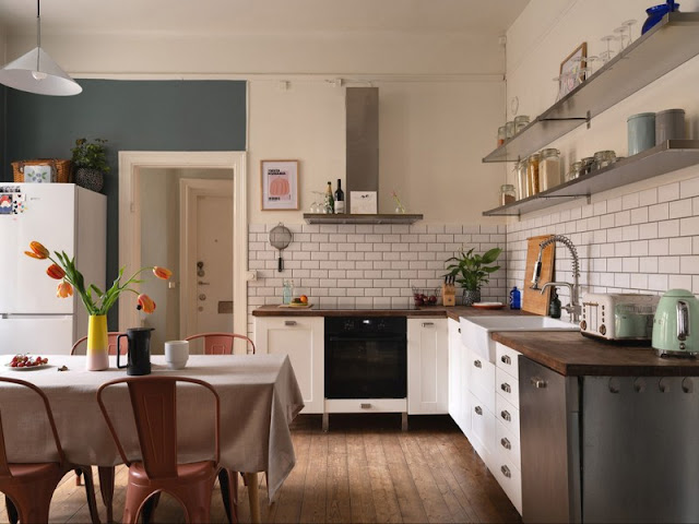 ΜΙΚΡΟΙ ΧΩΡΟΙ: Χρώμα και πρωτότυπη διαρρύθμιση σε 64τμ - Φωτογραφία 4