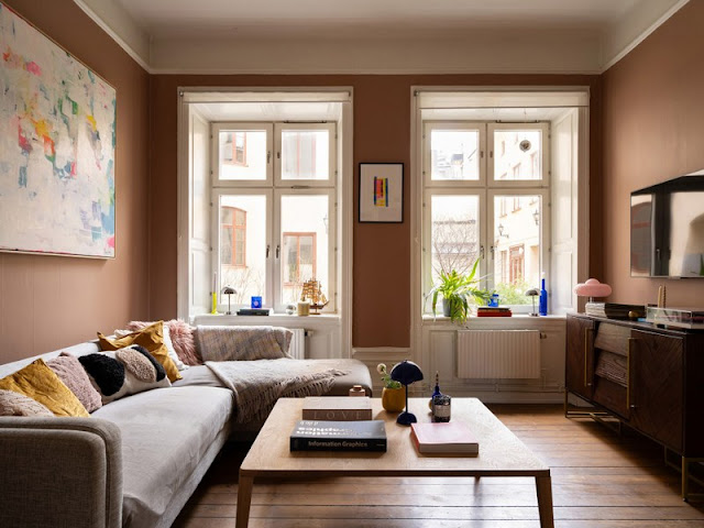 ΜΙΚΡΟΙ ΧΩΡΟΙ: Χρώμα και πρωτότυπη διαρρύθμιση σε 64τμ - Φωτογραφία 5