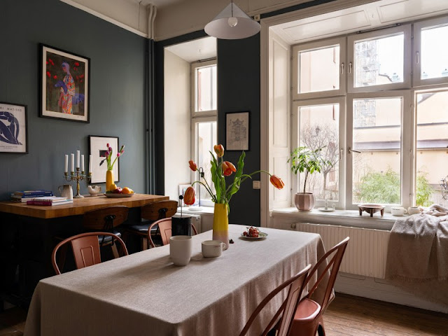 ΜΙΚΡΟΙ ΧΩΡΟΙ: Χρώμα και πρωτότυπη διαρρύθμιση σε 64τμ - Φωτογραφία 9