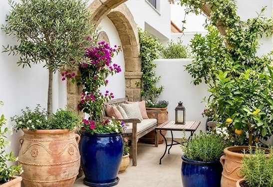 Μεσογειακός κήπος σε μικρό χώρο: σχεδιασμός, φυτά και υλικά - Φωτογραφία 2