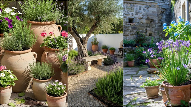Μεσογειακός κήπος σε μικρό χώρο: σχεδιασμός, φυτά και υλικά - Φωτογραφία 4