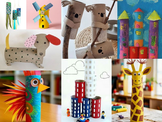 50 Παιδικές κατασκευές από άχρηστα ρολό χαρτιού - Φωτογραφία 1
