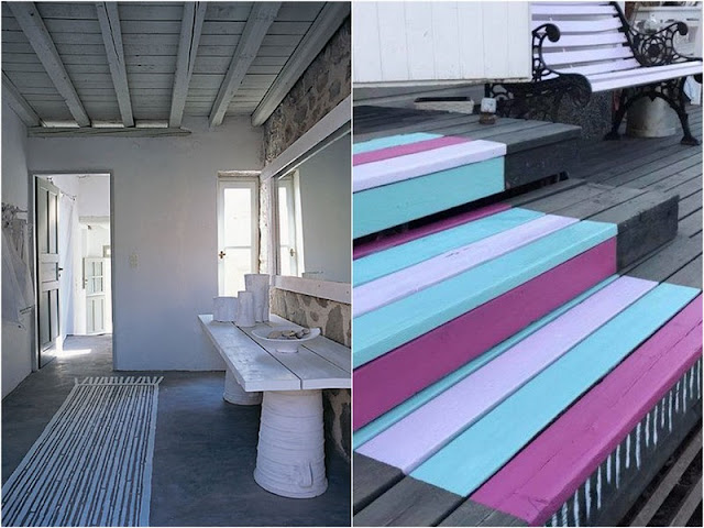 Ζωγραφισμένα χαλιά σε τσιμεντένια δάπεδα: επιλογές διακόσμησης - Φωτογραφία 5