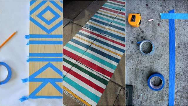 Ζωγραφισμένα χαλιά σε τσιμεντένια δάπεδα: επιλογές διακόσμησης - Φωτογραφία 7