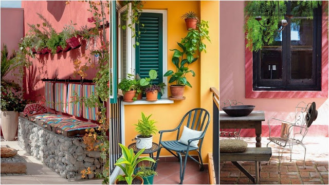 Χρώμα σε εξωτερικούς τοίχους: εύκολες παρεμβάσεις για αυλές και μπαλκόνια - Φωτογραφία 8