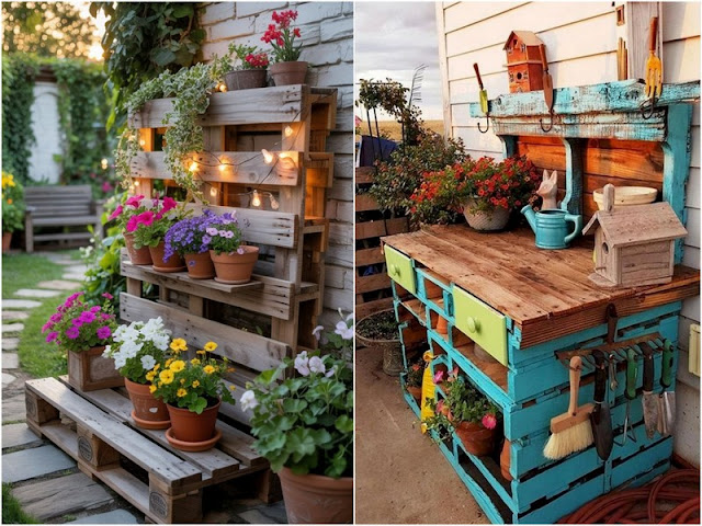 60+ DIY κατασκευές από παλέτες για κήπο και εξοχικά σπίτια - Φωτογραφία 2