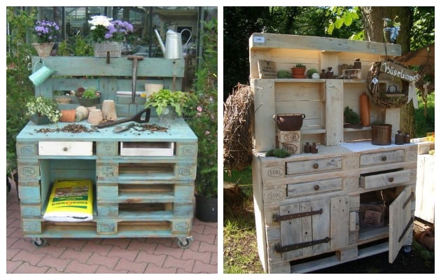 60+ DIY κατασκευές από παλέτες για κήπο και εξοχικά σπίτια - Φωτογραφία 27