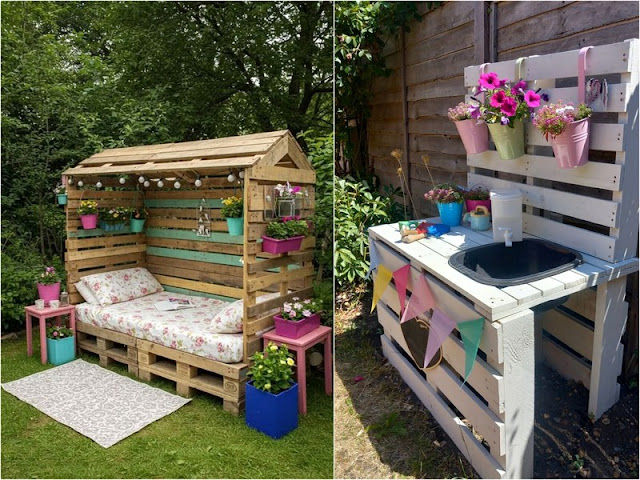 20+ Πρακτικές κατασκευές από παλέτες για καλοκαιρινά εξοχικά σπίτια - Φωτογραφία 13