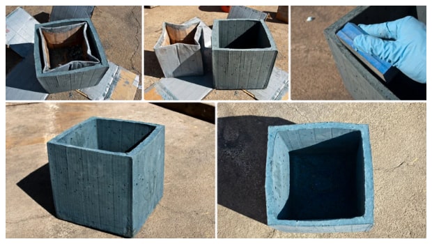 DIY Τσιμεντένιες γλάστρες - ζαρντινιέρες μεγάλου μεγέθους - Φωτογραφία 7