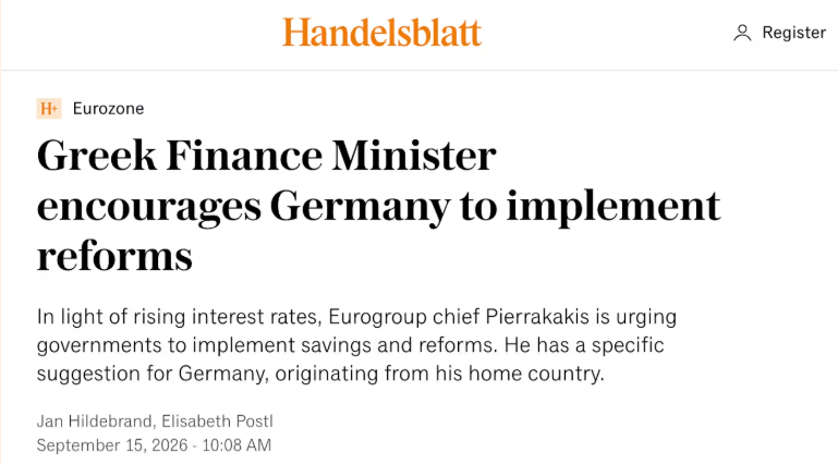 Financial Times: Ας απολαύσουμε την ιδιαίτερη στιγμή όπου η Ελλάδα μπορεί να συμβουλεύει τη Γερμανία.. - Φωτογραφία 2