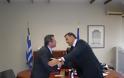 Ο Ν. Νικολόπουλος υποδέχτηκε στο Υπουργείο Εργασίας  τον νέο Υφυπουργό, Ν. Παναγιωτόπουλο