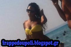 Δείτε την Ευγενία Σαμαρά των ''Ράδιο Αρβύλα'' με σέξι μπικίνι στην παραλία..χωρίς ρετούς