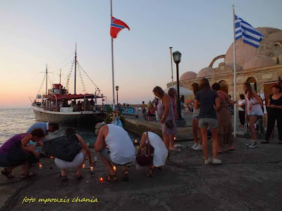 Τα Χανιά τίμησαν τα θύματα του Όσλο - Φωτογραφία 6