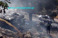 Οι πρώτες φωτογραφίες από το δυστύχημα στη Χίο