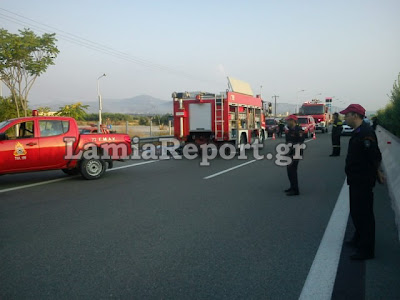 Δείτε φώτο από το τροχαίο με το βυτιοφόρο στην εθνική οδό - Φωτογραφία 2