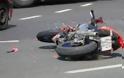 Τροχαίο ατύχημα στη Κεραμωτή Καβάλας με το τραυματισμό ενός οδηγού μοτοσικλέτας