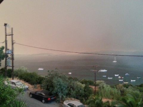 Φωτογραφίες από την μεγάλη φωτιά στην Ουρανούπολη Χαλκιδικής - Φωτογραφία 3