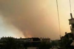 Φωτογραφίες από την μεγάλη φωτιά στην Ουρανούπολη Χαλκιδικής