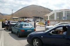 Ουρές στο τελωνείο του Μαυροματίου στα ελληνοαλβανικά σύνορα!