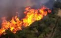 Σε εξέλιξη η πυρκαγιά στη Μεσσηνία
