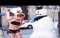 VIDEO: Φάρσα με τον τρομακτικό χιονάνθρωπο