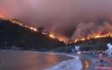 Συγκλονιστικές φωτογραφίες από τις πυρκαγιές που κατακαίνε την Χίο - Φωτογραφία 1