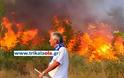 Εικόνες καταστροφής από την πυρκαγιά της Καλαμπάκας [video]