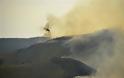 Μάχη για να μην απειληθούν σπίτια στην Αρκίτσα - Περιορίζεται η φωτιά στην Κύμη