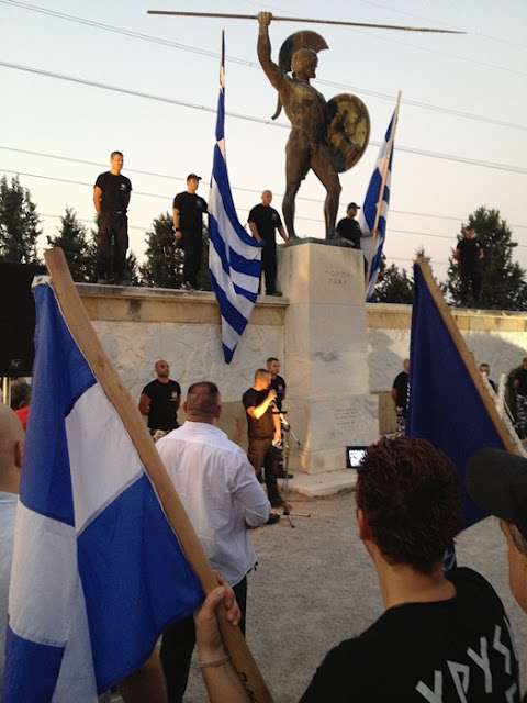 Βίντεο και εικόνες από την Τελετή Μνήμης της Χ.Α στις Θερμοπύλες.. - Φωτογραφία 4