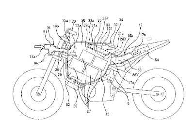 Πατέντα της Kawasaki για ηλεκτρική μοτοσυκλέτα - Φωτογραφία 2