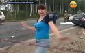 Ρωσίδα επιβάτης αυτοκινήτου, χορεύει πάνω από τα πτώματα των συνεπιβατών της [video]