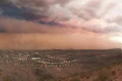 Πώς φαίνονται οι αμμοθύελλες από το διάστημα