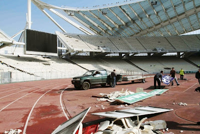 Εικόνες από το ΟΑΚΑ σήμερα το πρωί - Ολική καταστροφή - Φωτογραφία 21