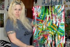 Καλλιτέχνης που ζωγραφίζει με... τις θηλές της