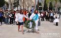 Κατάθεση στεφάνων από μαθητές στο άγαλμα του Καποδίστρια στο Ναύπλιο