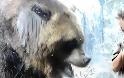 Γιγάντια αρκούδα προσπαθεί να φάει παιδάκι! [video]
