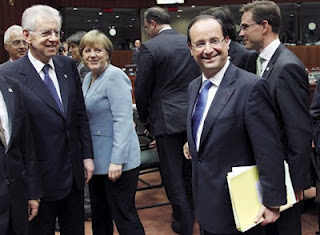 Θετικά αποτιμούν την απόφαση της ΕΚΤ Βρυξέλλες, Μέρκελ, Ολάντ και Μόντι - Φωτογραφία 1