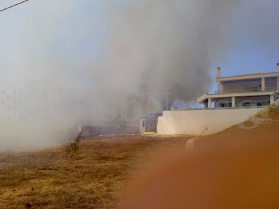 Φωτιά κοντά στο οικισμό της Πολεμικής Αεροπορίας στα Χανιά - Φωτογραφία 2