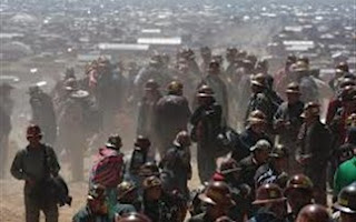Βολιβία: Ανθρακωρύχοι καταλαμβάνουν τη Λα Πας - Φωτογραφία 1