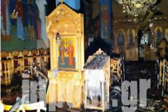 Καταστράφηκε από πυρκαγιά η εκκλησία του Αγίου Κωνσταντίνου και Ελένης στο Θρυλόριο