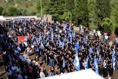 Μαζική παρουσία χιλιάδων Εθνικιστών στον Μελιγαλά