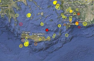 Σεισμική δόνηση 3,2 Ρίχτερ βόρεια της Κρήτης - Φωτογραφία 1
