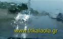 Ισχυρή καταιγίδα πλήττει τώρα τα Τρίκαλα [video]