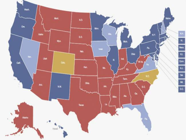 Εκλογές ΗΠΑ 2012: Ο εκλογικός χάρτης δείχνει νίκη Ομπάμα - Φωτογραφία 2