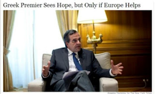 Α. Σαμαράς: Υπάρχει ελπίδα, μόνο αν βοηθήσει η Ευρώπη - Φωτογραφία 1