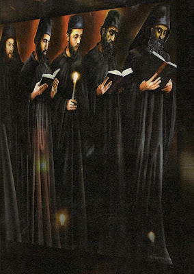 1948 - Αγιορείτες μοναχοί του Ε. Βαρλάμη - Φωτογραφία 1