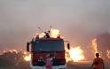 Πυρκαγιά στη Μαλάξα Χανίων σε δύσβατο σημείο